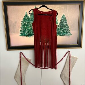 Nostalgia Burnt Orange/Red Vest